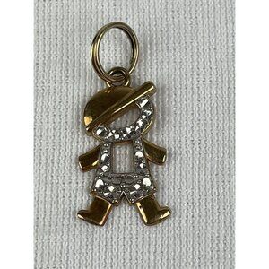 Michael Anthony 14k Yellow and White Gold Child With Cap Boy Pendant